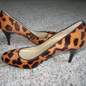Talbot's LARS9 Calf Hair Leopard Heels